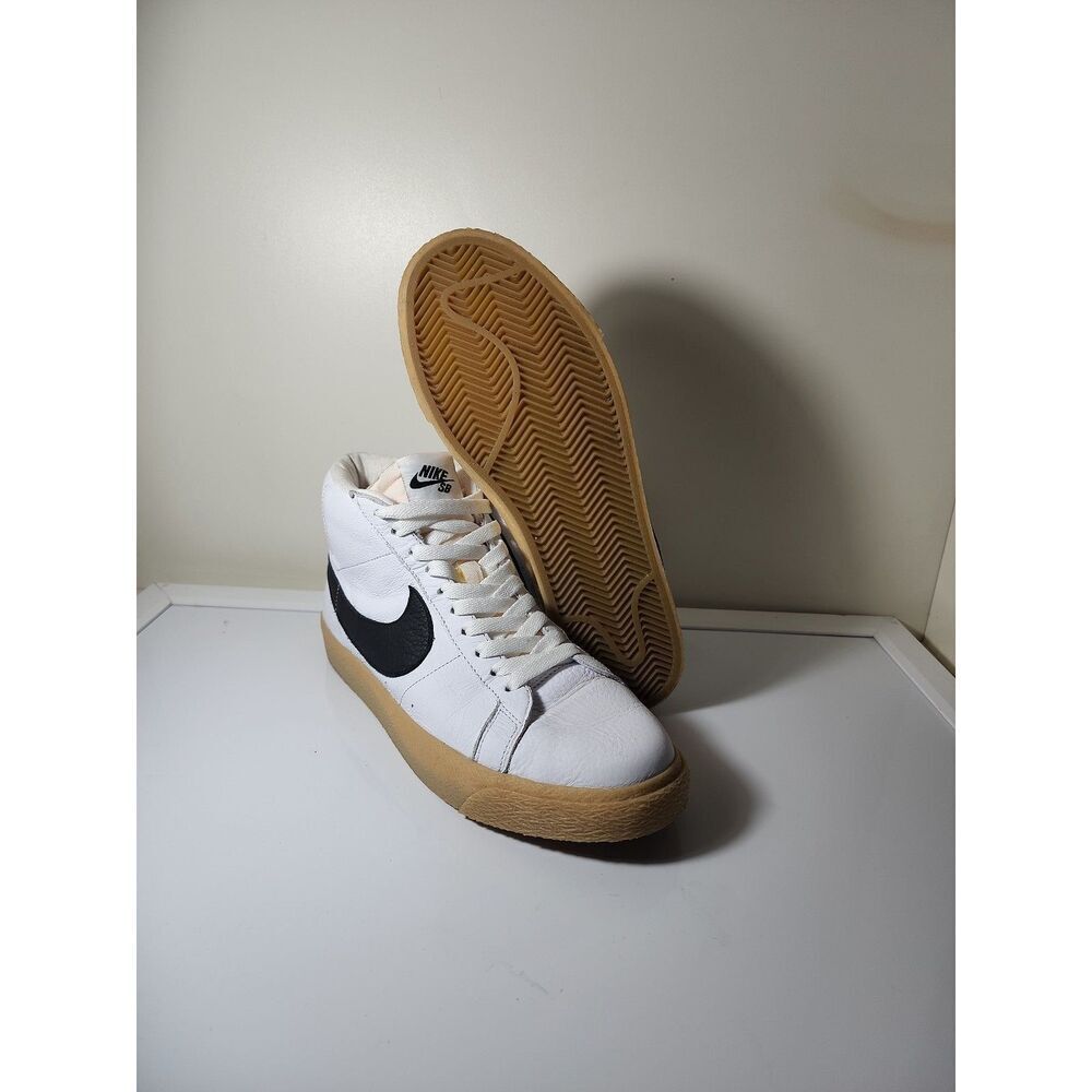 Nike SB Skateboard Zoom Blazer Mid ISO Orange Label Men's Size 9 - Picture 2 of 6